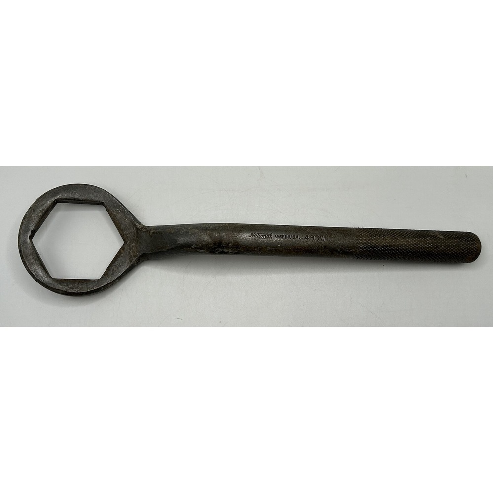 Hex Wrench 11" National USA 493W Machinery or‎ Farm Implement Primitive Antique
